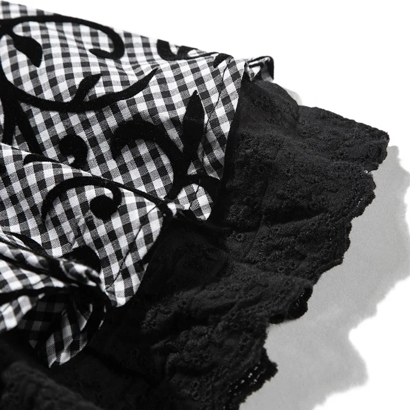 Gabby Loop Kids Girls Summer Flock Print Swing  Dress  Children Tutu Skirts Pleater Short Skirt