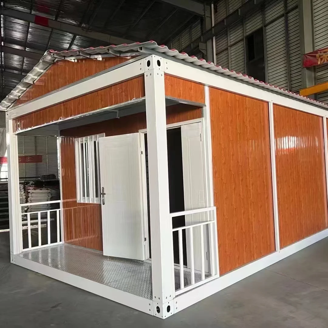 Easy-to-Assemble 40ft Prefab Steel Container House Expandable Container Sandwich Panel Coffee Shop Outdoor Kiosk Use Made China