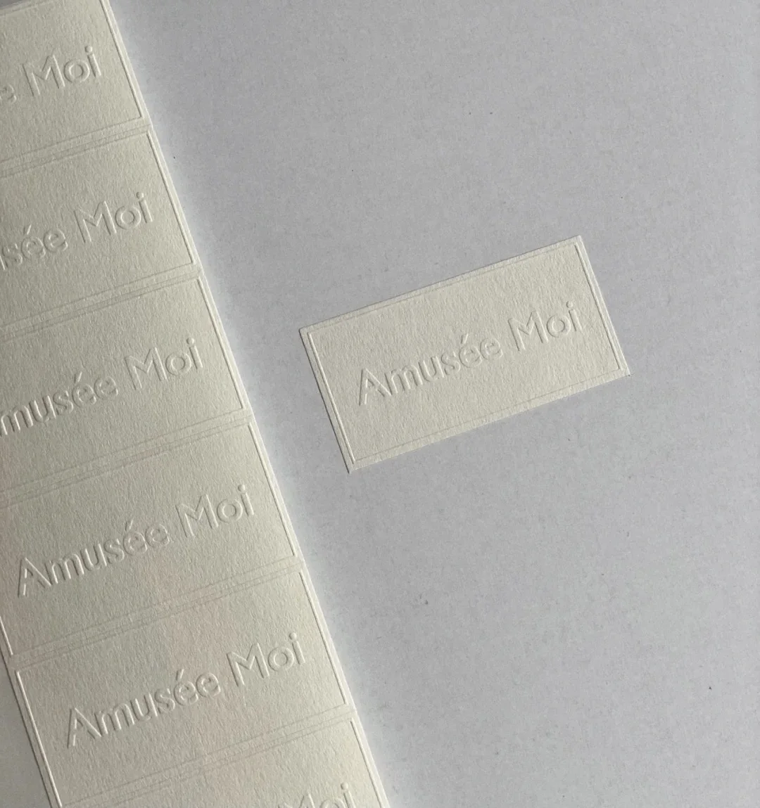 Custom Thank you stickers for small business custom decorative die cut round embossed letterpress business stickers