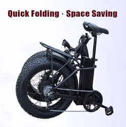 Hot selling electric bike Adult 48V 500W fat tire ebike 20 inch foldaway mountain E-bike 6 speed Shimano gear electric bicycle