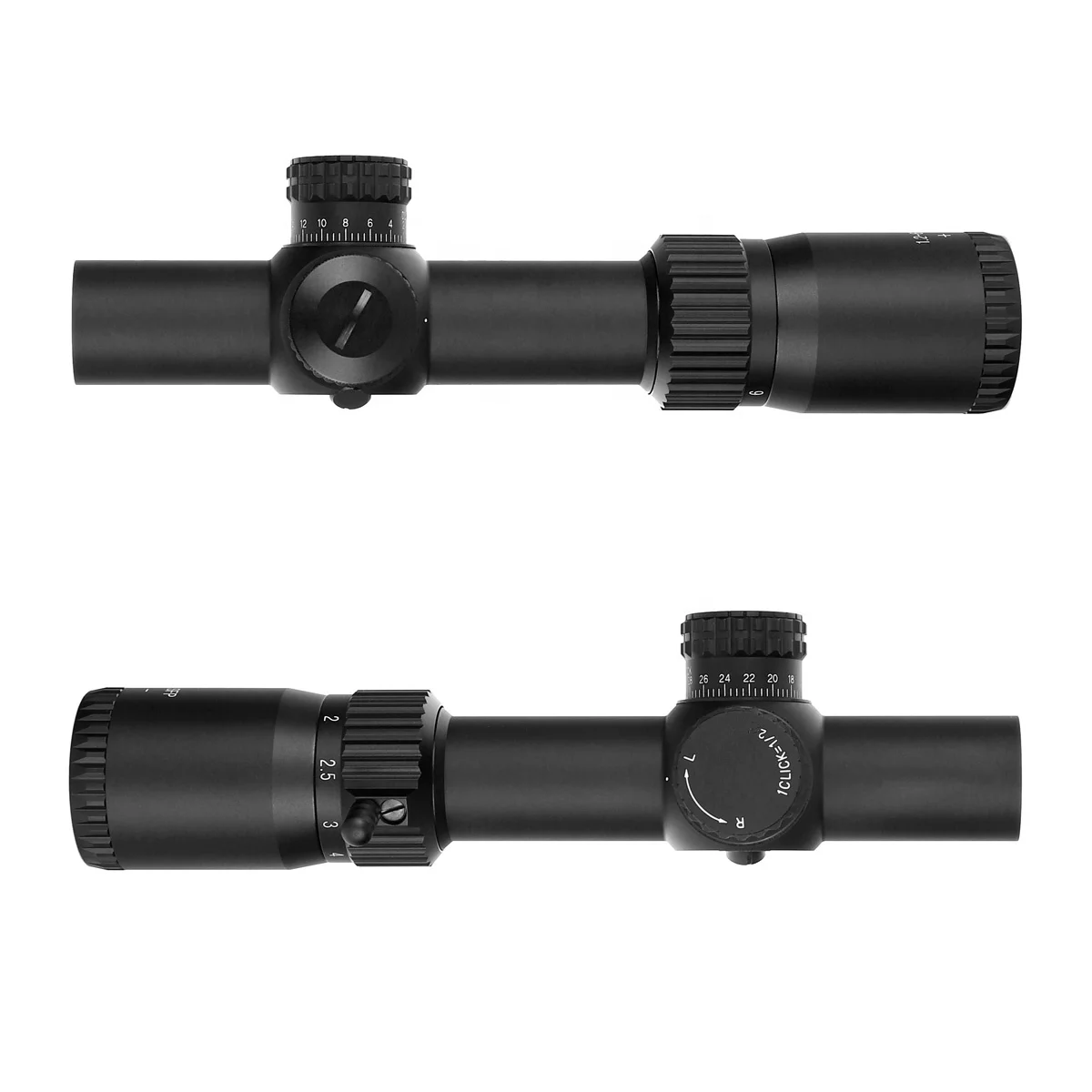 YSC OEM 1.2-6X24 IR Optic Scope 30mm Tube 1/2 Click Value Scope Compact Tactical Sights