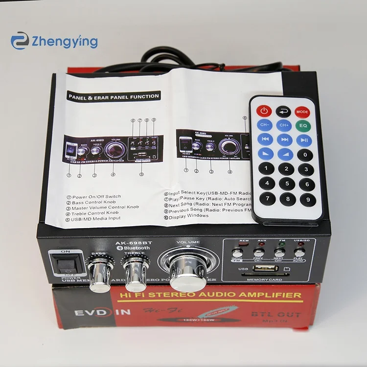 Foshang zhengying AK-698BT BT 5 0 беспроводной Hi-Fi аудио усилитель мощности 12V