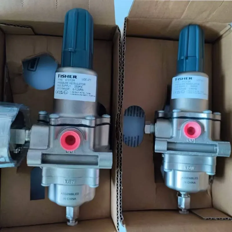Fisher Stainless Seel Body 67d Series 67dfsr Pressure Reducing Regulators Stainless steel body with filter and internal relie