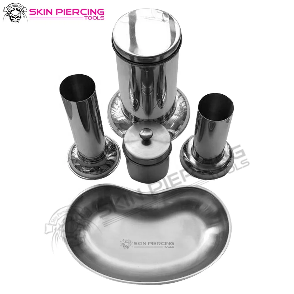 Gallipot holloware High Quality Body Piercing Tool Instrument Tray / Stainless Steel