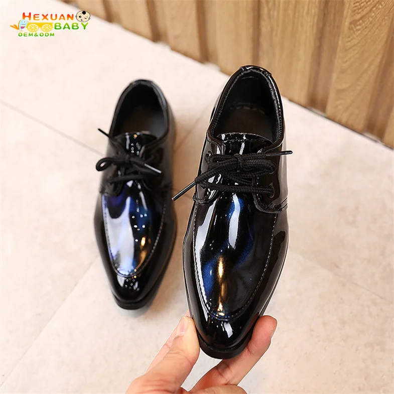 Kids Shoes Wedding Leather Soft Hand Feeling Children Infant Baby Boys British Style Student Perform Casual