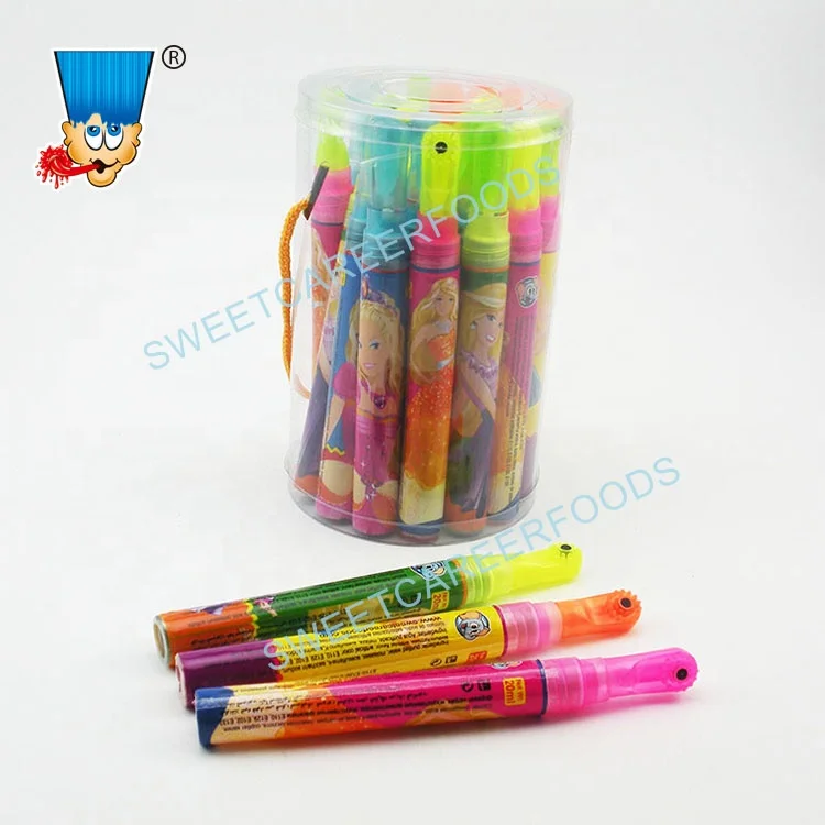 Toothbrush Shape Fruit Flavor Multi-color Spray Liquid Candy