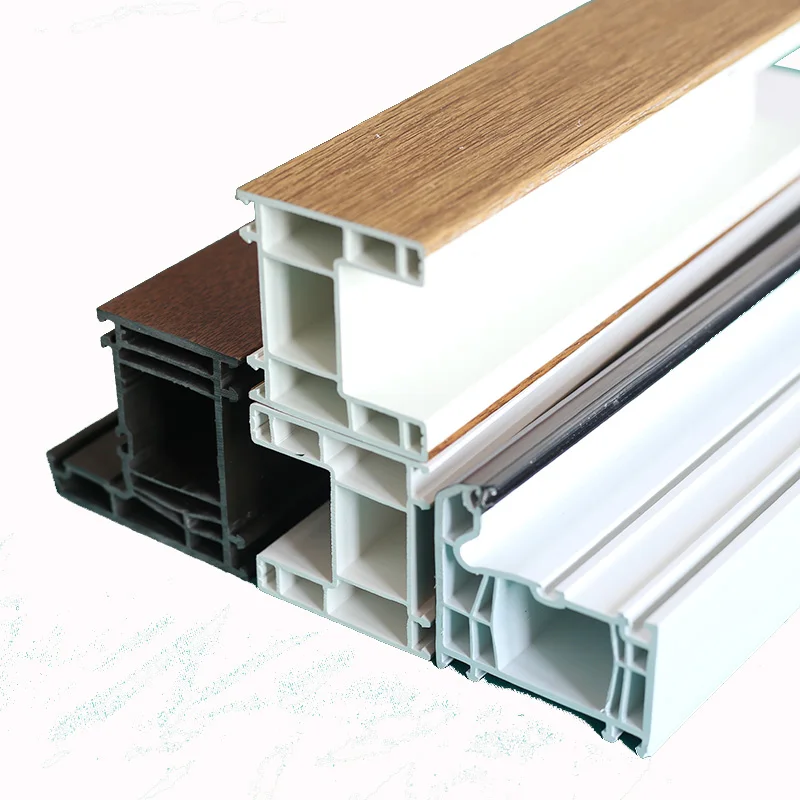 PVC UPVC Glass Window PVC Profile For Windows And Doors