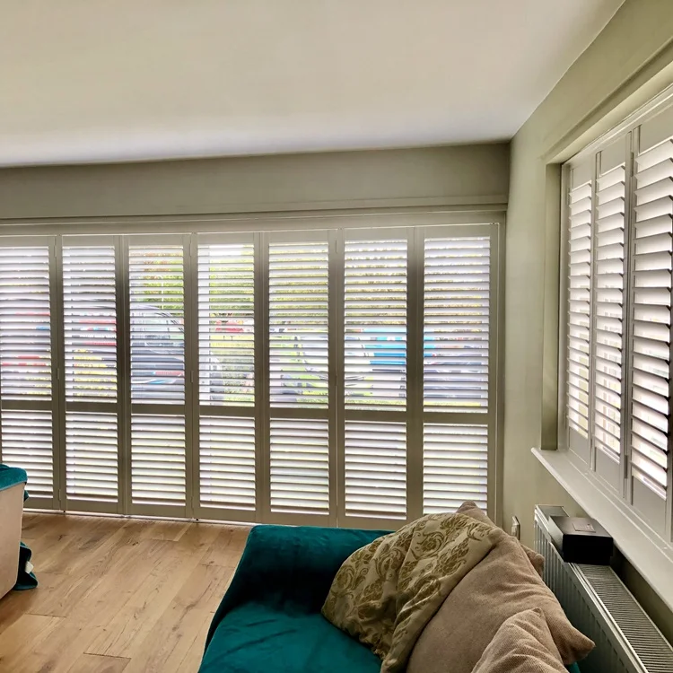 Настенные декоративные окна с затвором гармошкой, двойные складные задвижные двери