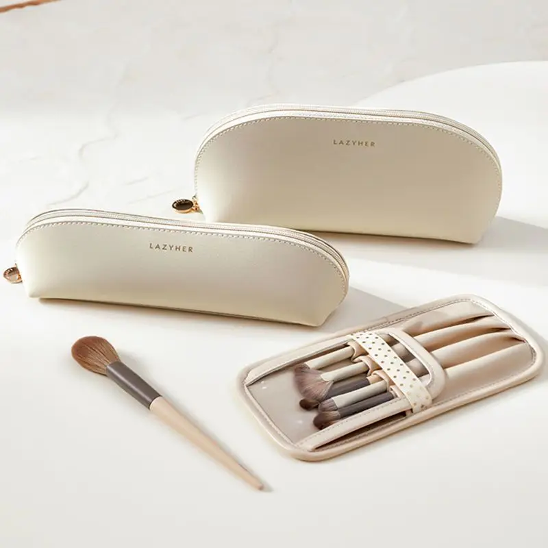 Роскошная портативная кожаная косметичка