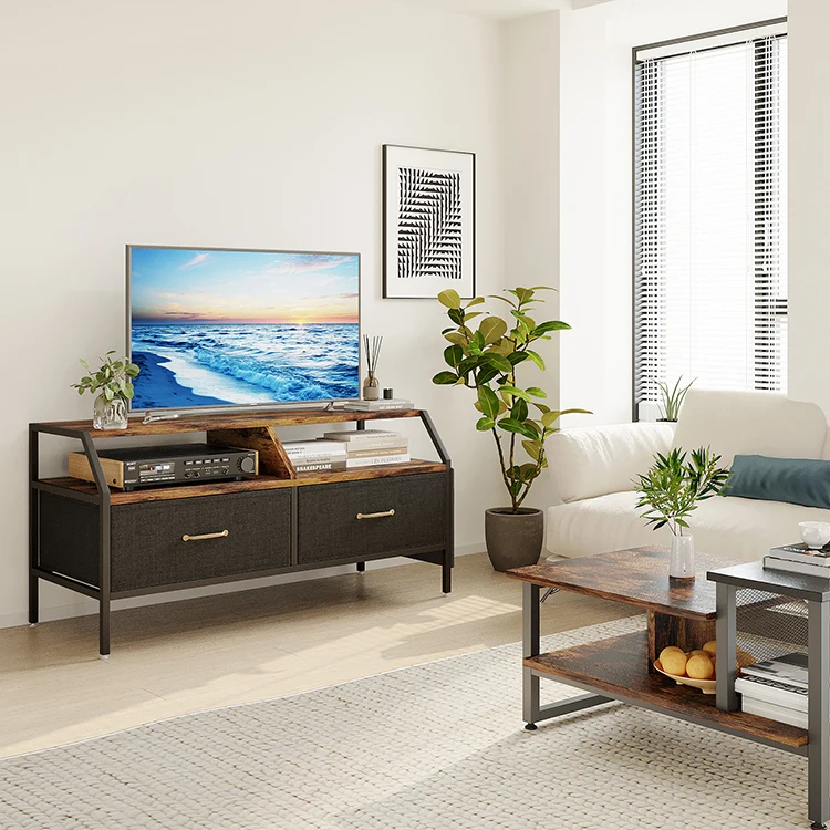 Vekin Modern Design Simple Wall TV Cabinet Stands Living Room Furniture Wooden  TV Unit