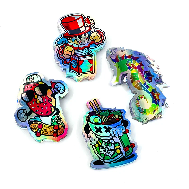 Custom Make Label Hologram Sticker Logo Printing Security Laser Holographic Label Sticker Vinyl Adhesive Sticker