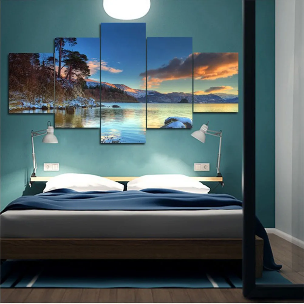 Hot Sale Hd Canvas, Wall Art Living Room Decoration Picture 5 Islamic Mecca Kaaba Wallpaper Picture Poster Gift/