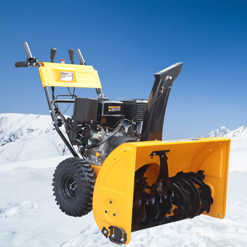 Hot sell electric start snowplow Road cleaning 13hp multi-functional sweeper Industrial snow removal machine