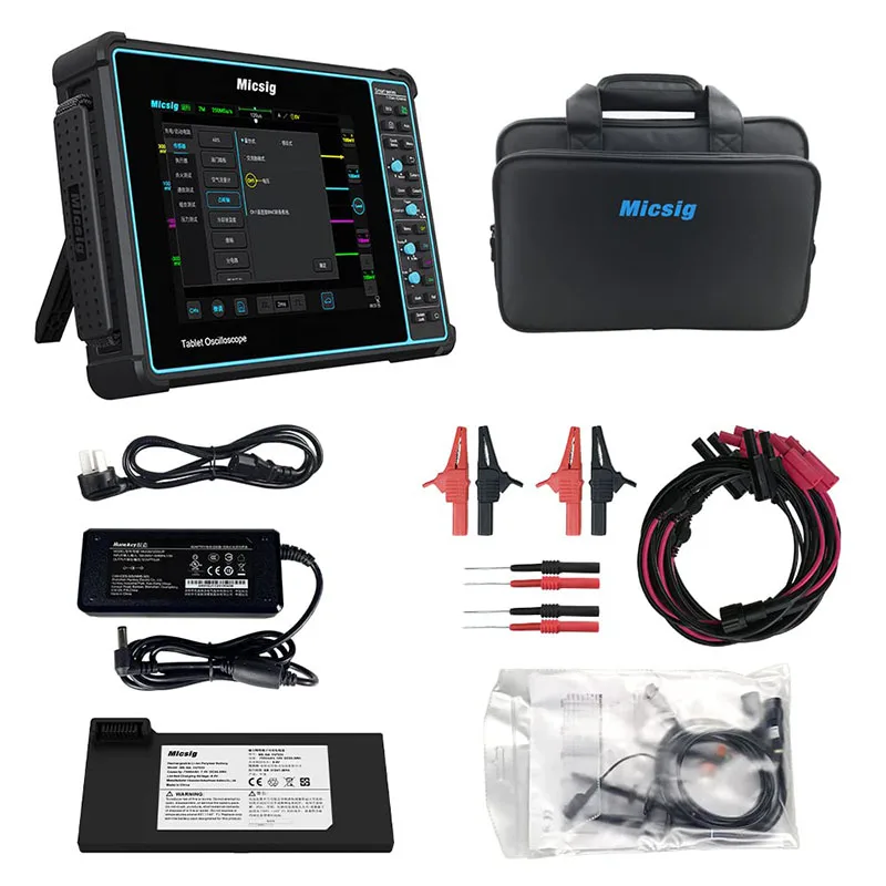Micsig Digital Automotive Oscilloscope 100MHz 4 Channels Handheld Portable Tablet Osciloscopio With Handbag SATO1004