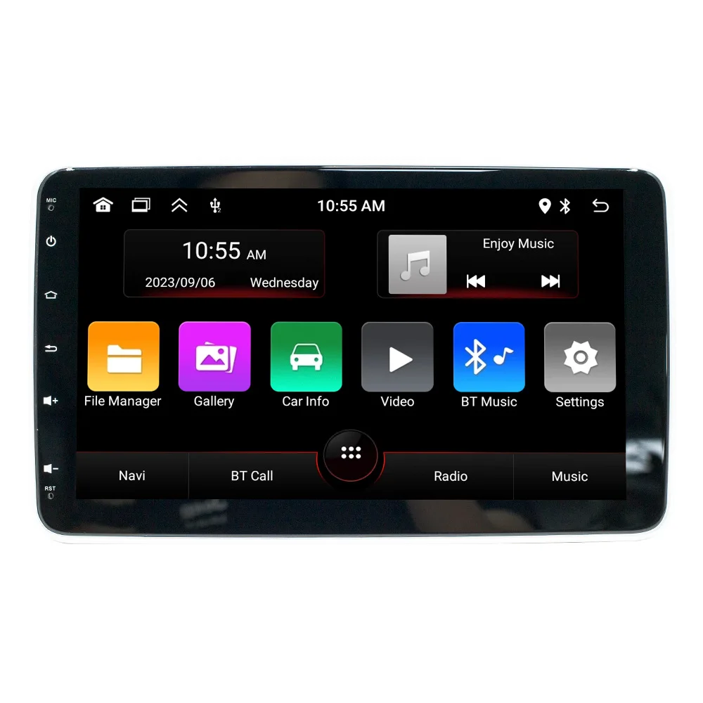 10.1-inch single spindle shaking machine car Android GPS navigation multimedia Bluetooth reversing rearview navigation