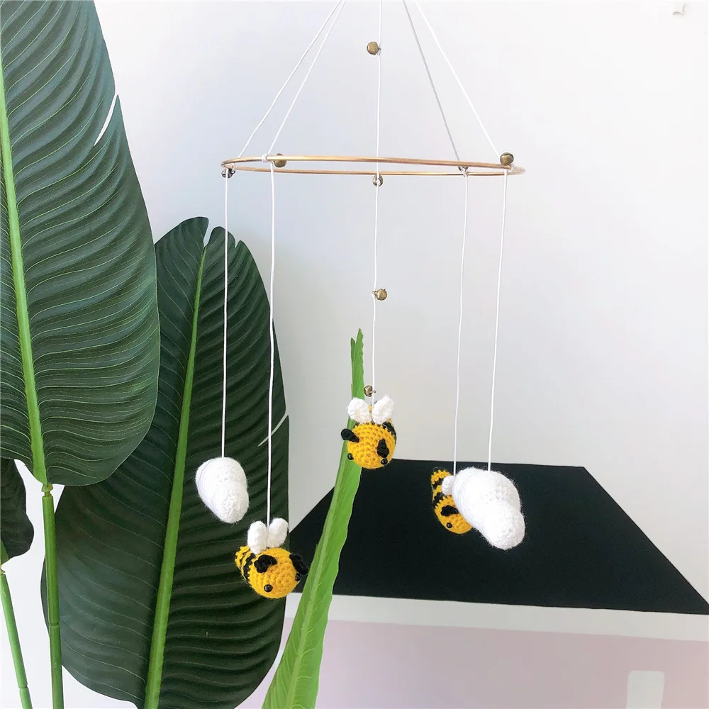 
Ins Nordic style cute bees hanging toy for baby kids room decor nursery decor 