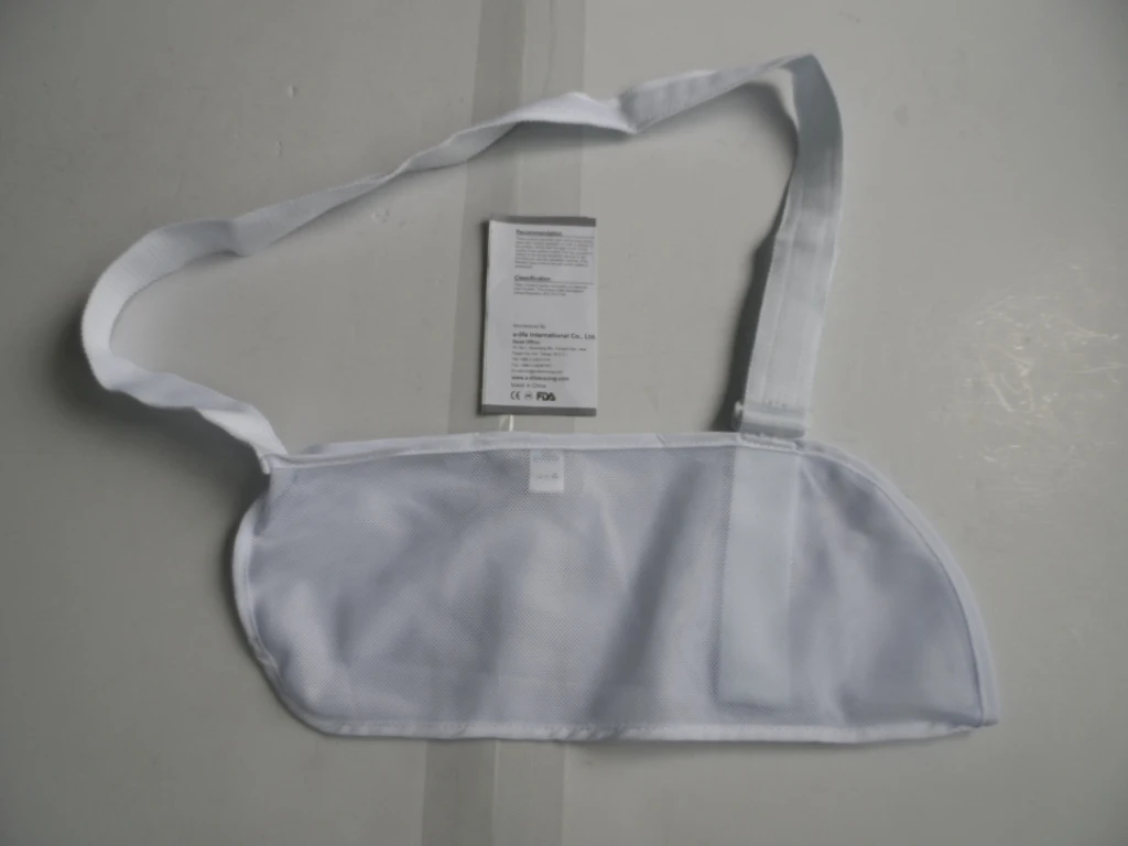 E-Life E-AR003 soft comfortable fabric shoulder fracture support mesh arm sling brace for immobilization