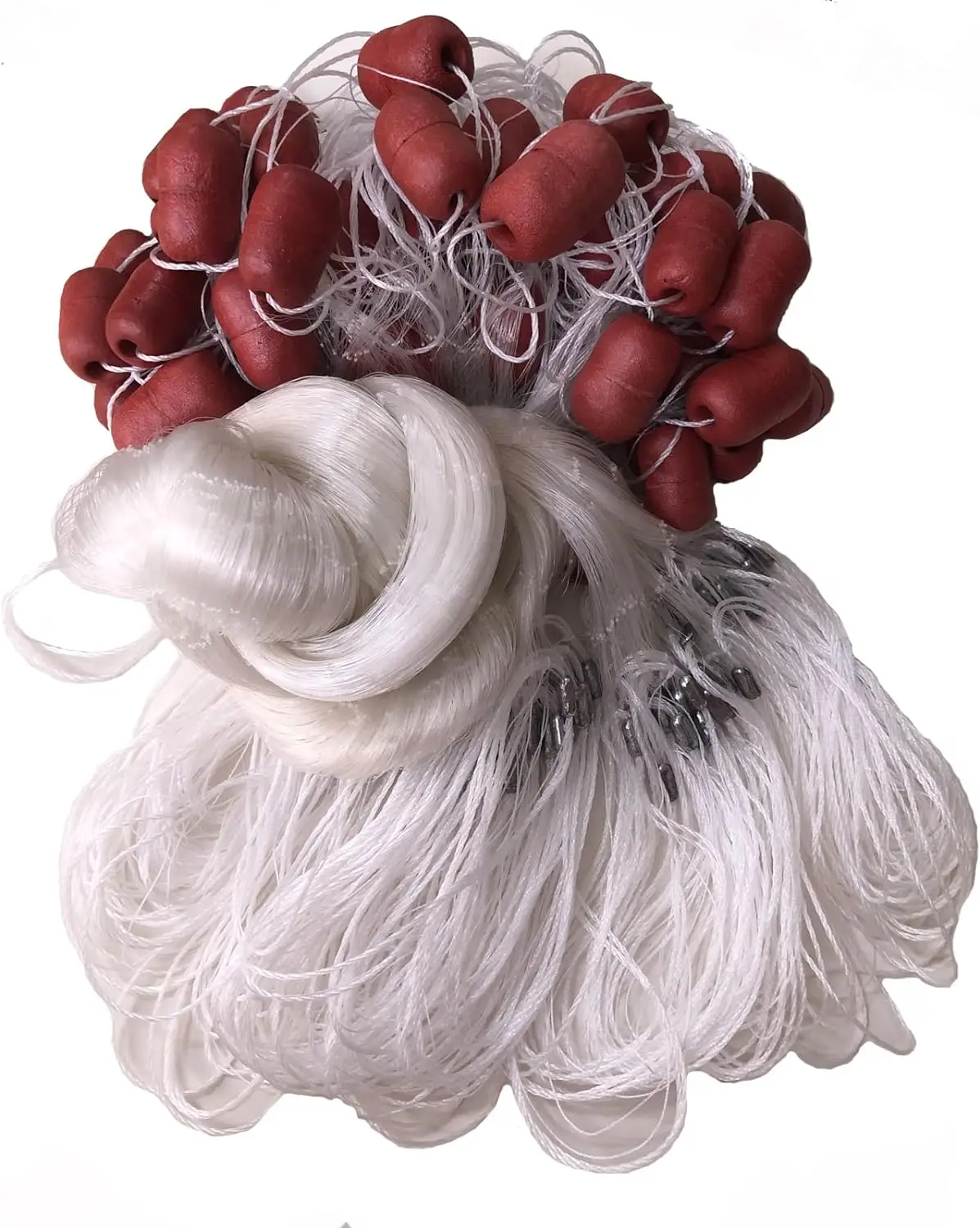 Single Layer Completed Finished Fish Nets Monofilament Handmade Seine Nets for Fish for Fishing Large Buoys Nylon PA