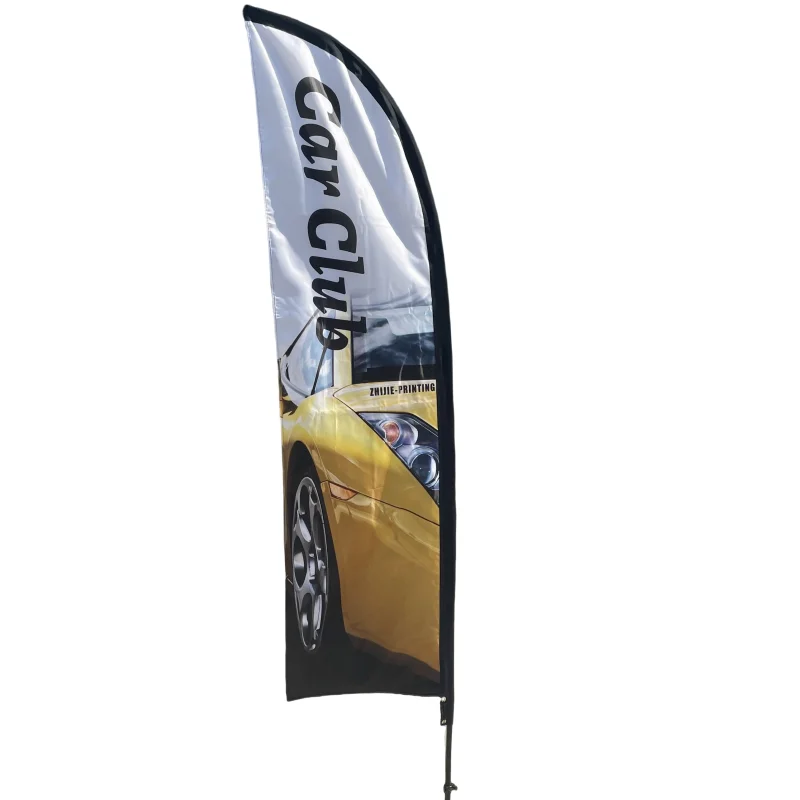 Flags banners advertising flag in street outdoor advertising flag