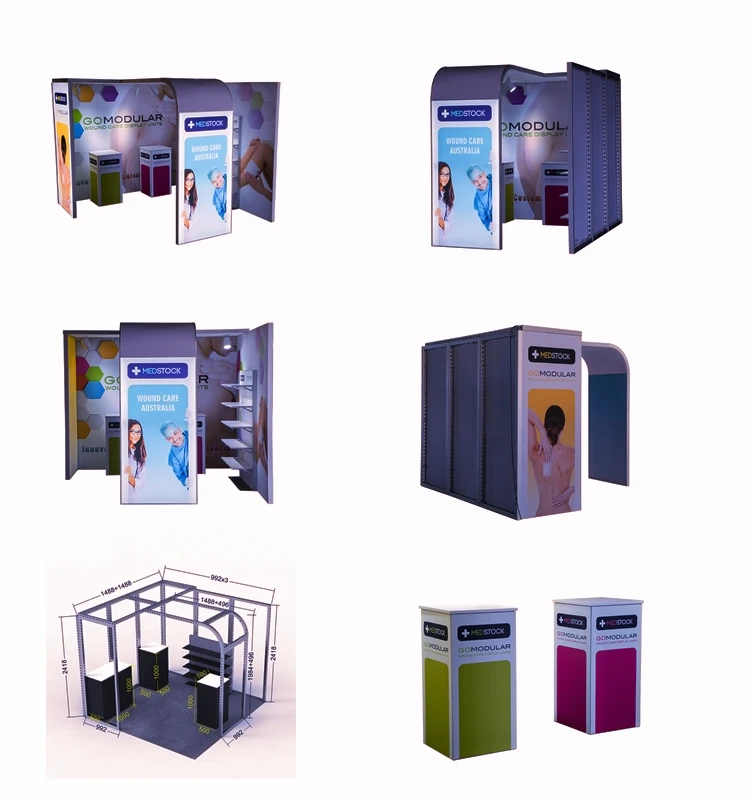
Popular Custom light weight new style exhibition stand contractor trade show display 