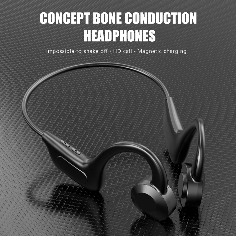 Bone Conduction Headphones Wireless Sports Earphone Bluetooth 5.1 Headset Hands-free With Microphone For Running
