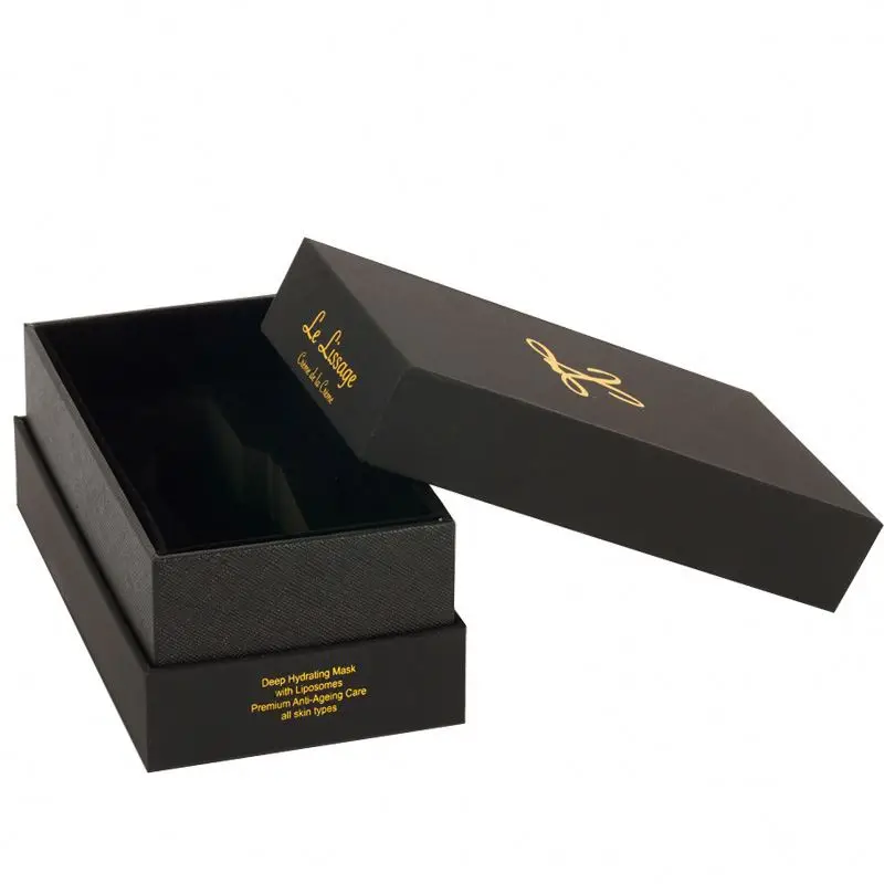 
High quality cheap custom apc-447 gold cotton filled paper jewelry box 