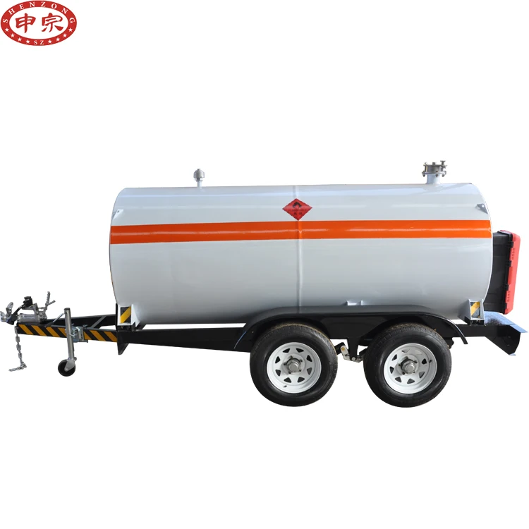 Factory wholesales supply 3 ton fuel diesel tanker trailer