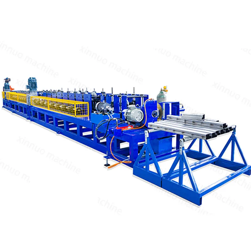 P-shape Welding Truss Pipe Metal Storage Rack Material Galvanized Steel Track Tube Roll Forming Making Machine