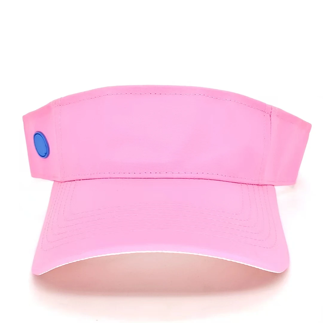 New Design Curved Brim Quick Drying Fabric Custom Rubber Label Sun visor Protection Sport Visor Caps