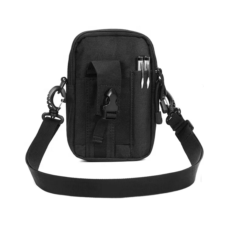 Custom 1000D Tactical Sling Bag Water Resistant Outdoor Storage Pouch with Detachable Strap for EDC Tool Waist Pack Belt Pattern