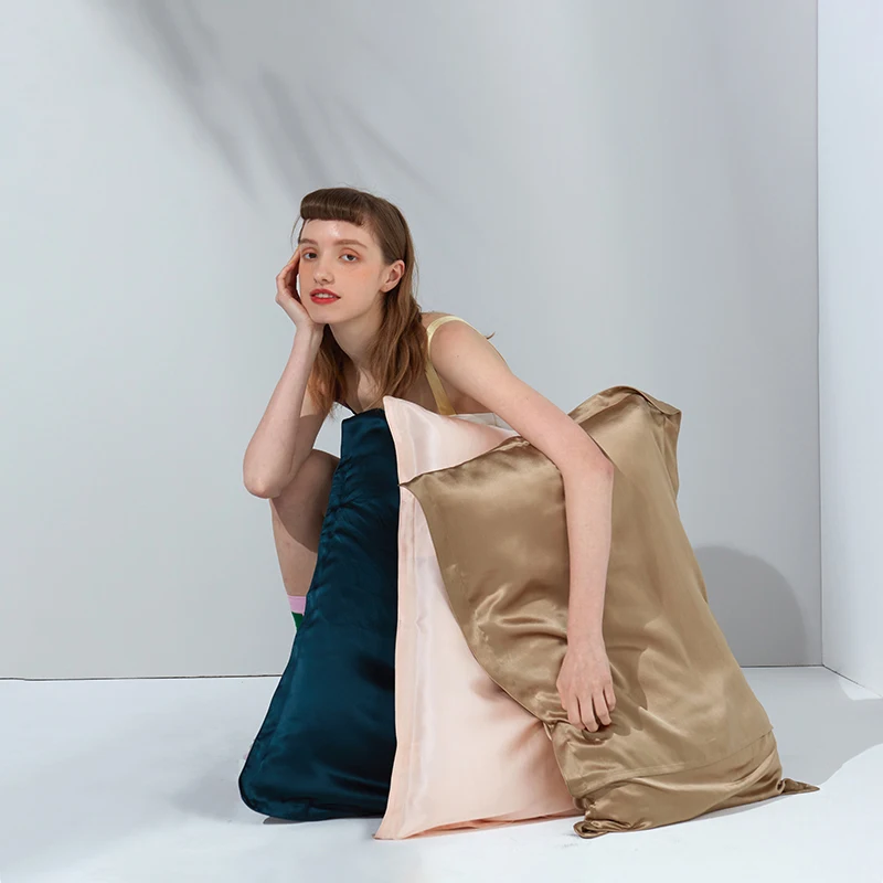 Wholesale Customize Silk Pillow Case 100% Pure 22 momme Mulberry Silk Pillowcase