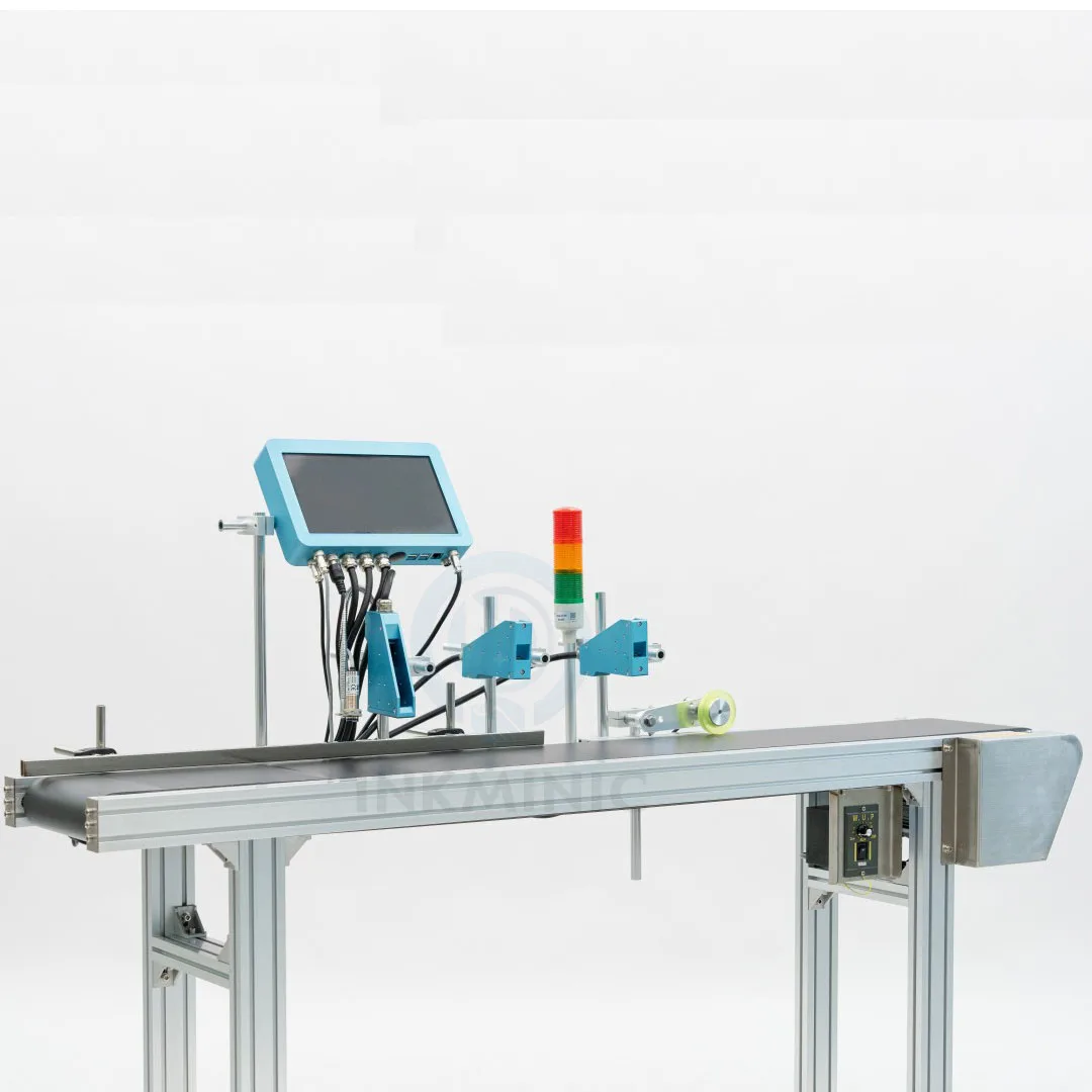 Three Print Heads Gun For Sale 12 mm  Height Mini Online Bottle Carton Barcode QR Code Inkjet Printer With High Popularity