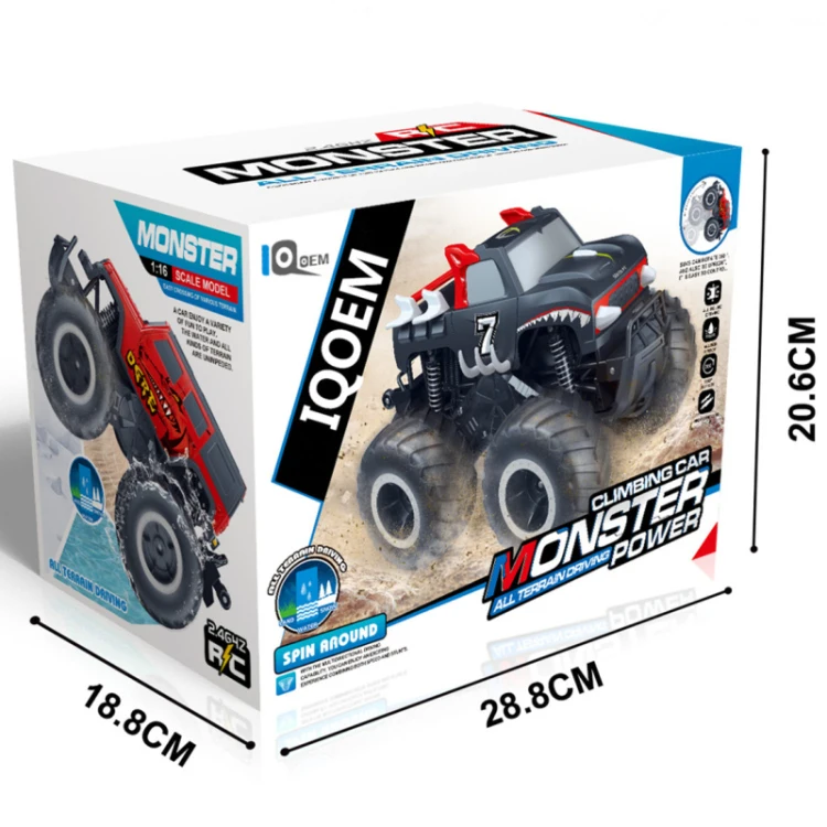 IQOEM 03086 Amphibious off-road climbing vehicle with large stunt drift 360 degree rotary remote control car