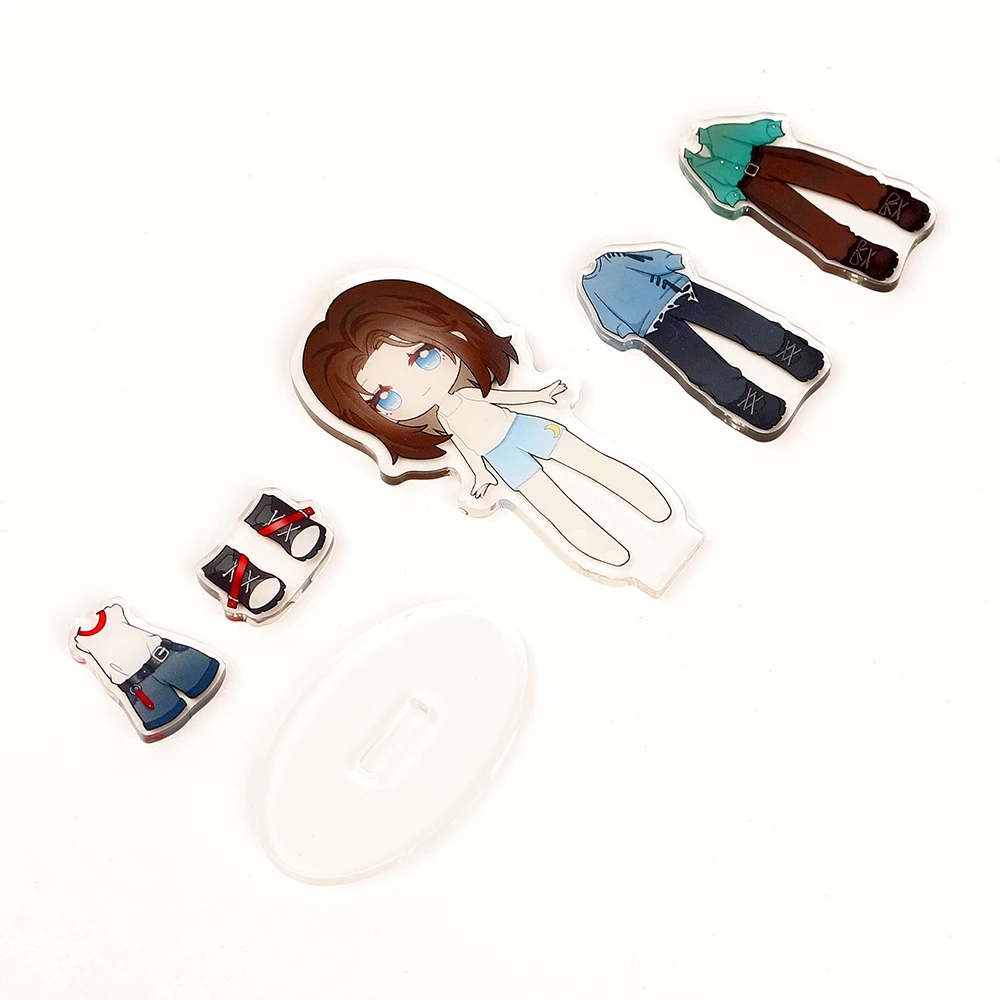 2024 New Customized Character Cross dressing Stand up Acrylic Magnetic Pendant Cross dressing DIY Dress up Gift for Friends