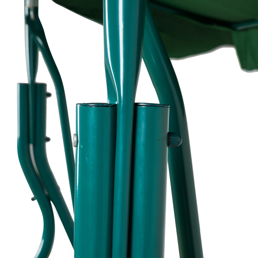 3-seat Outdoor Swing Bed Garden Chair Patio Canopy Swing Chair