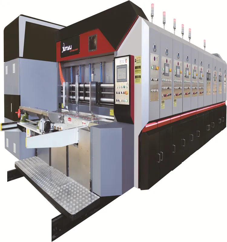 
Vacuum transfer lead edge feeder 5 colors HD printer dryer coating roatry die cutter machine 