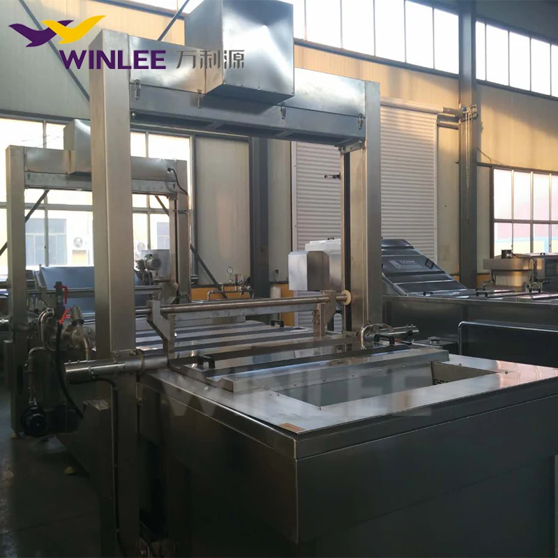 Automatic steam heating meat precooking machine chicken/fish precooker