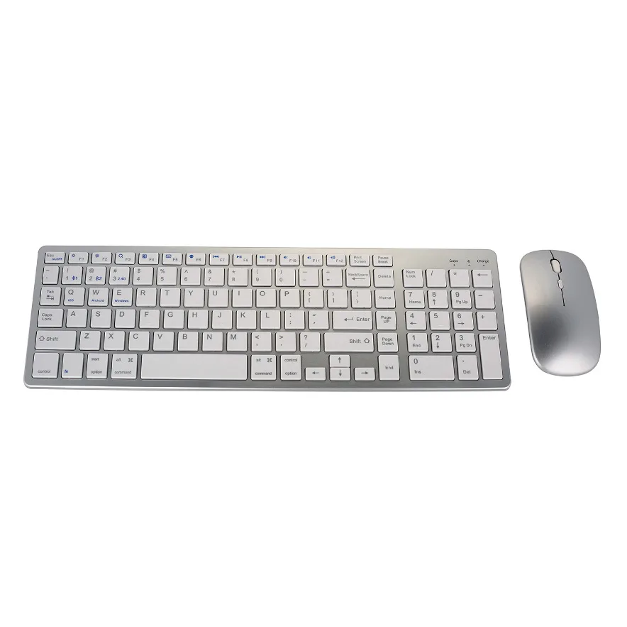 Wholesale 102 Keys 2.4G BT5.0 Wireless Dual mode Charging Keyboard Mouse Combo For Laptop Tablet