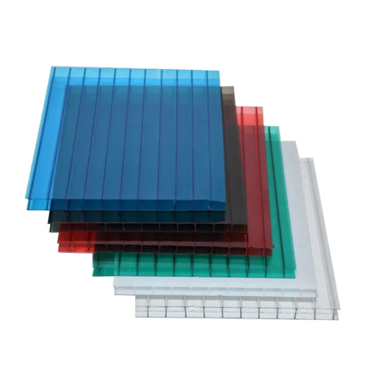 Foshan Polycarbonate Hollow Plates Salmon /Fruit/Vegetable Greenhouse PC Hollow Sheets Farming Use Polycarbonate Sunshine Plates