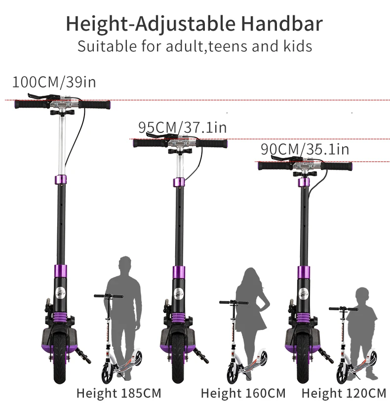 Adult scooter push kick non-electric foldable outdoor sport  kick scooter stand