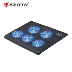 JERTECH KL330 Rgb Laptop Cooling Pad 2 Cooling Fans Ergonomic Comfort Notebook Cooler Light-weight Gaming Laptop Cooler Stand
