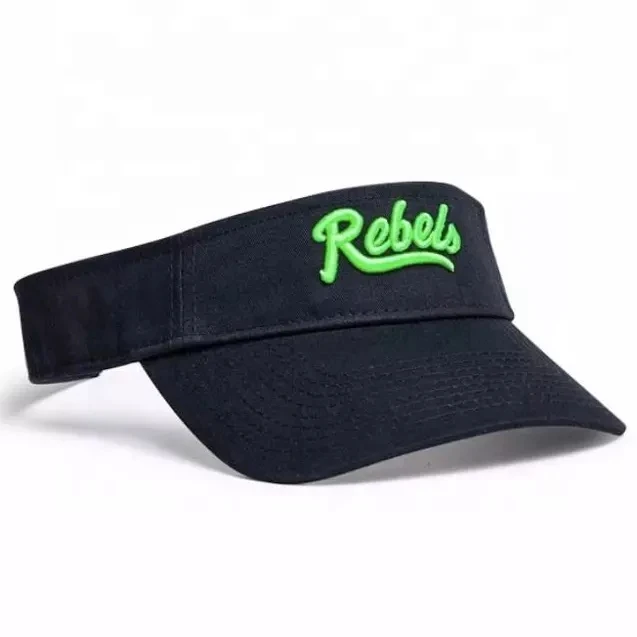 Adjustable Cotton Material Embroidery Logo Visor Hat Colorful Sun Visor Cap and Hat Wholesale OEM Summer Promotion Unisex Adults
