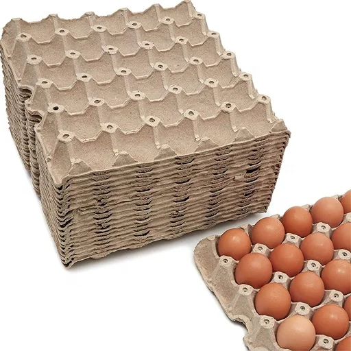 Biodegradable Pulp Fiber Egg Flats for Storing up to 30 Large or Small Eggs 30 Cells Egg Trays Reusable Waterproof