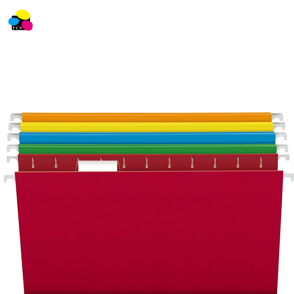 
TCS office stationery 25/BX 1/5 Cut Letter Size assorted color Recycled Kraft paper interiors Hanging Folders 