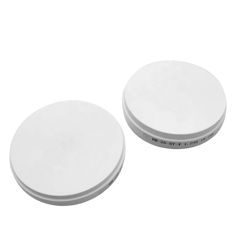 CE approved 43% translucent ST zirconia dental block/ zirconia blank disk for CAD CAM Open system
