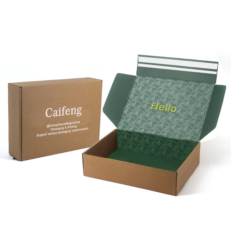 Eco Friendly Custom Logo Printed Black Mailer Box Durable Clothing / Gift / Shoes Paper Packaging Shipping Boxes