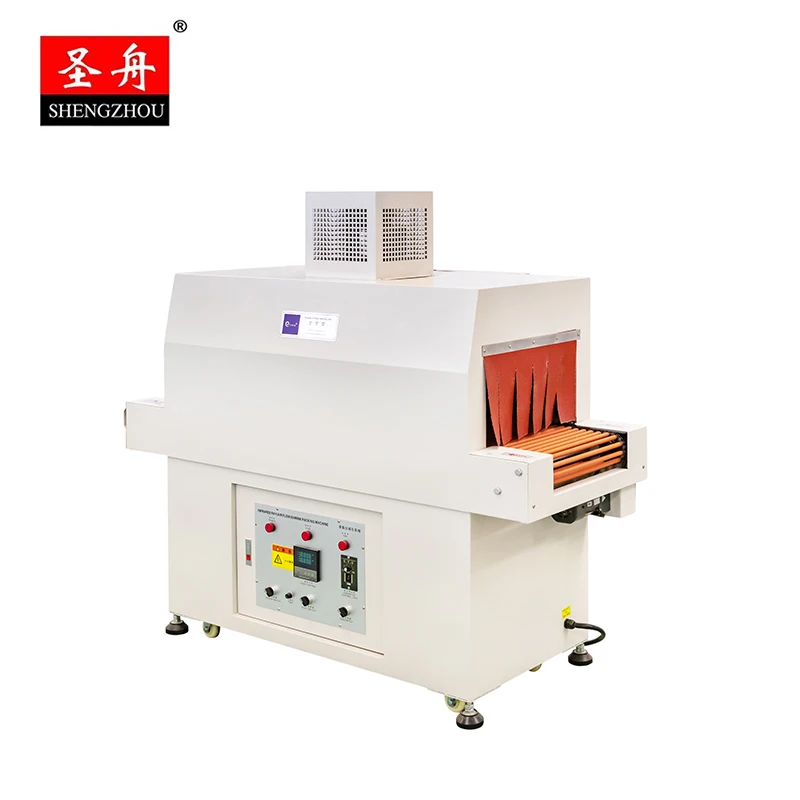 Semi automatic L sealer wrap cosmetic box toys tableware bottles heat tunnel shrink wrapping machine