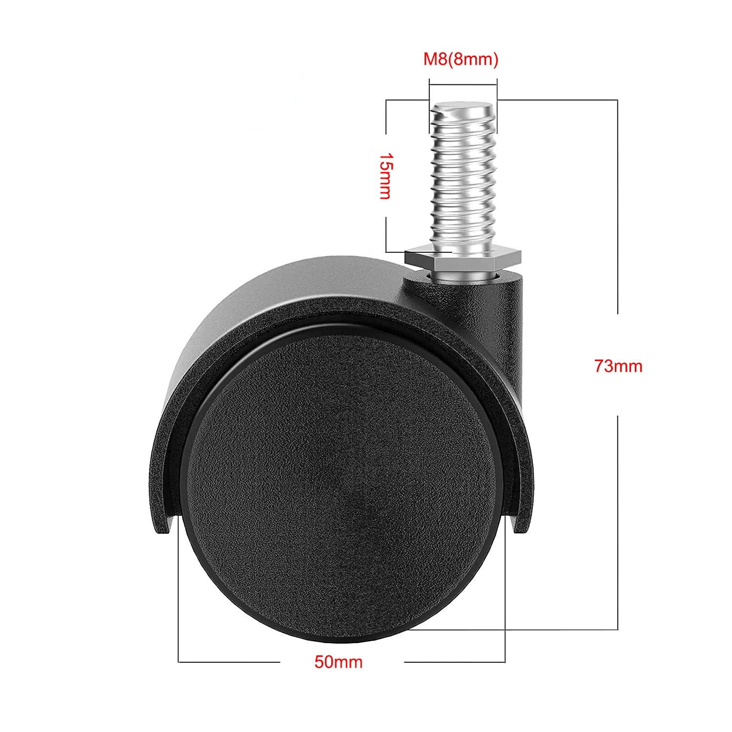 Lock Design Furniture Caster Wheels Nylon/pp Wheels Castors Plate Roller Casters Wheels for Furniture Available Wide Usage