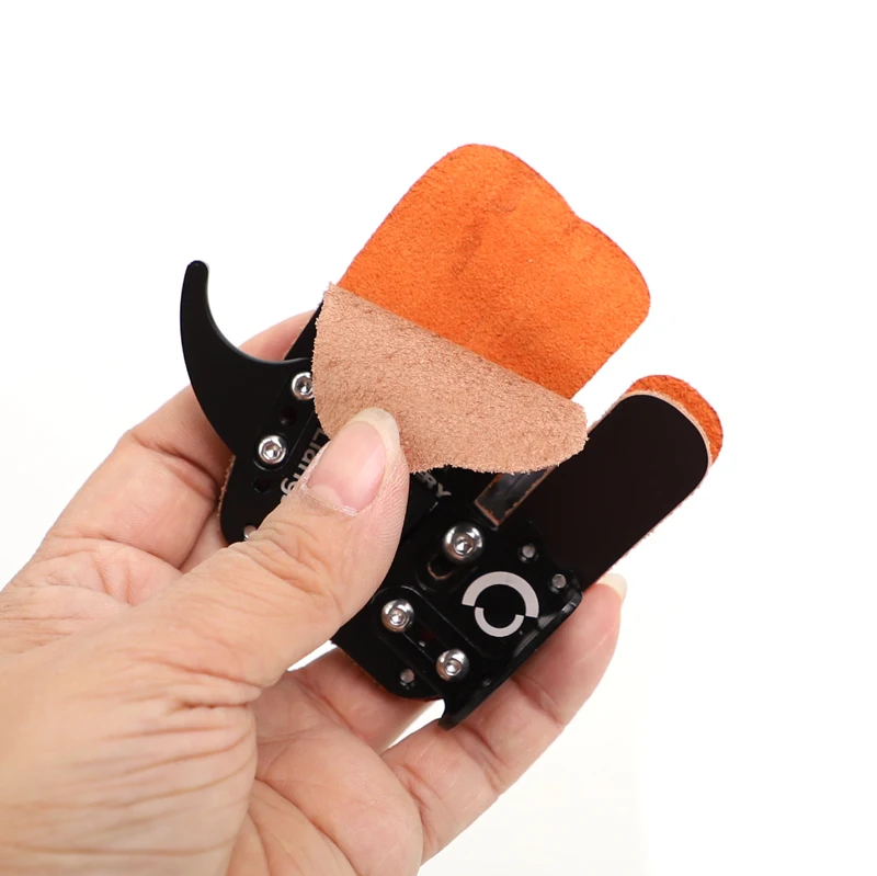 Archery Accessories Finger Guard For Protecting Archery Mediterranean Shooting Recurve Bow Real Leather Finger Tab