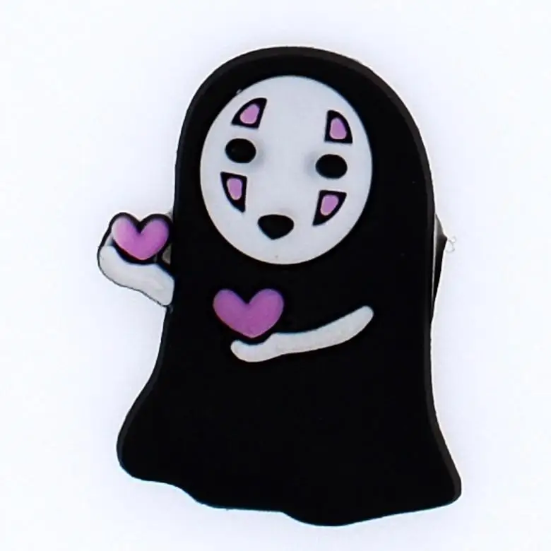 Anime Characters PVC Sandal Accessories Buckle Decoration Charms No face man Totoro Shoe Charms For Clog